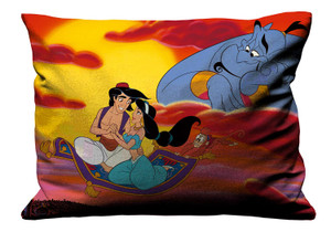 DISNEY ALADDIN AND JASMIN SKY Pillow Case Cover Recta