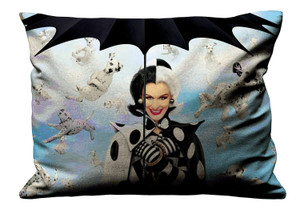 CRUELLA DE VIL DISNEY DALMATIAN Pillow Case Cover Recta