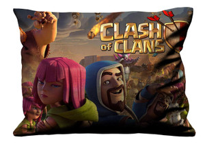 CLASH OF CLANS 4 Pillow Case Cover Recta CLASH OF CLANS 4 Pillow Case Cover Recta