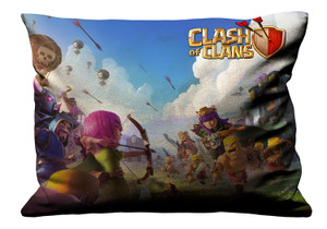 CLASH OF CLANS 3 Pillow Case Cover Recta CLASH OF CLANS 3 Pillow Case Cover Recta