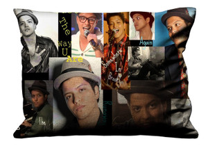 BRUNO MARS COLLAGES Pillow Case Cover Recta
