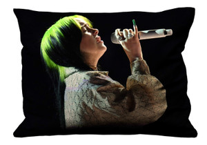BILLIE EILISH SINGER STYLE Pillow Case Cover Recta BILLIE EILISH SINGER STYLE Pillow Case Cover Recta