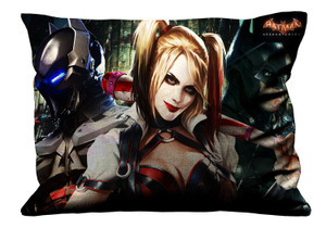 BATMAN HARLEY QUINN ARKHAM KNIGHT Pillow Case Cover Recta BATMAN HARLEY QUINN ARKHAM KNIGHT Pillow Case Cover Recta