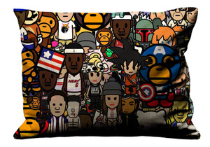 BAPE ABSTRACT Pillow Case Cover Recta