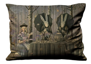 ALICE IN WONDERLAND TEA PARTY Pillow Case Cover Recta