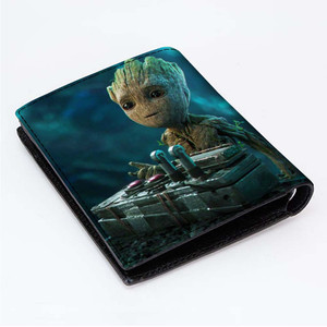 BABY GROOT DEATH BUTTON Men Wallet BABY GROOT DEATH BUTTON Men Wallet
