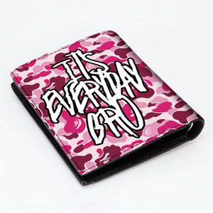 CAMO PINK BAPE JAKE PAUL EVERYDAY BRO Men Wallet