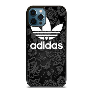 ADIDAS LOGO BLACK FLORAL iPhone 12 Pro Max Case