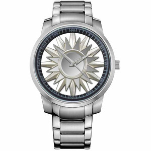 ROUND SILVER 2 Metal Watch