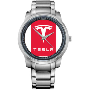 TESLA LOGO VECTOR Metal Watch