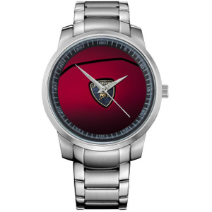 LAMBORGHINI RED EMBELM Metal Watch LAMBORGHINI RED EMBELM Metal Watch