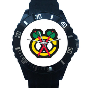 CHICAGO BLACKHAWKS ALTERNATE LOGO Plastic Watch CHICAGO BLACKHAWKS ALTERNATE LOGO Plastic Watch