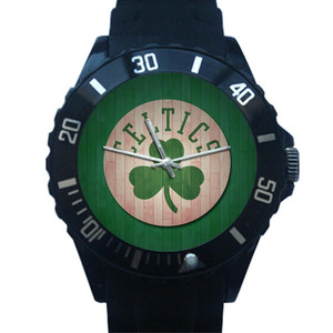 BOSTON CELTICS WOODEN LOGO Plastic Watch BOSTON CELTICS WOODEN LOGO Plastic Watch