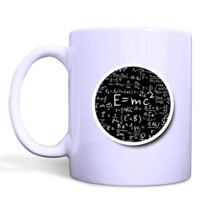 ALBERT EINSTAIN MATH FORMULA White Mug