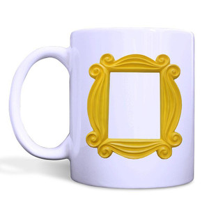 FRIENDS TV SHOW DOOR FRAME White Mug FRIENDS TV SHOW DOOR FRAME White Mug
