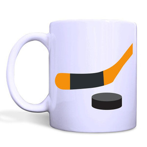 ICE HOCKEY PUCK White Mug