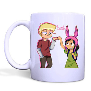 LOUSIE AND LOGAN BOBS BURGER White Mug LOUSIE AND LOGAN BOBS BURGER White Mug