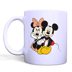 MICKEY AND MINNIE White Mug