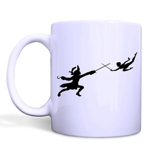 PETERPAN VS CAPTAIN HOOK White Mug PETERPAN VS CAPTAIN HOOK White Mug