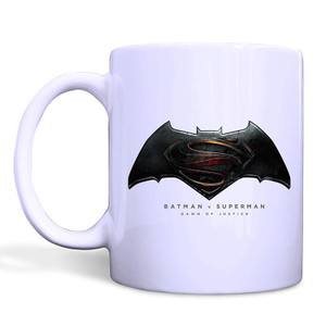 SUPERMAN VS BATMAN LOGO White Mug SUPERMAN VS BATMAN LOGO White Mug