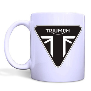 TRIUMPH LOGO MOTORCYCLES LOGO White Mug TRIUMPH LOGO MOTORCYCLES LOGO White Mug