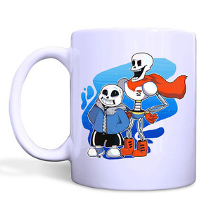 UNDERTALE AND PAPYRUS White Mug