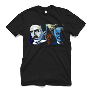 ACDC THOMAS EDISON NICOLAS TESLA Men's T-Shirt ACDC THOMAS EDISON NICOLAS TESLA Men's T-Shirt