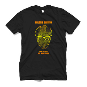 CHILDISH GAMBINO FACE QUOTE Men's T-Shirt CHILDISH GAMBINO FACE QUOTE Men's T-Shirt