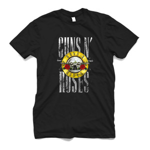 GUN AND ROSES BULLET LOGO Men's T-Shirt GUN AND ROSES BULLET LOGO Men's T-Shirt