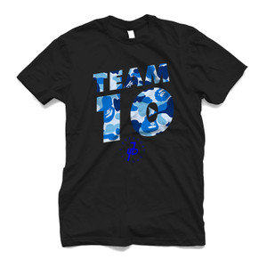 JAKE PAUL TEAM 10 CAMO BLUE Men's T-Shirt JAKE PAUL TEAM 10 CAMO BLUE Men's T-Shirt