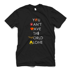 JUSTICE LEAGUE SAVE THE WORLD Men's T-Shirt JUSTICE LEAGUE SAVE THE WORLD Men's T-Shirt