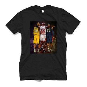 KOBE BRYANT MICHAEL JORDAN AND LEBRON JAMES Men's T-Shirt KOBE BRYANT MICHAEL JORDAN AND LEBRON JAMES Men's T-Shirt