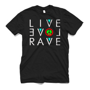 LIVE LOVE RAVE EDM MUSIC Men's T-Shirt LIVE LOVE RAVE EDM MUSIC Men's T-Shirt