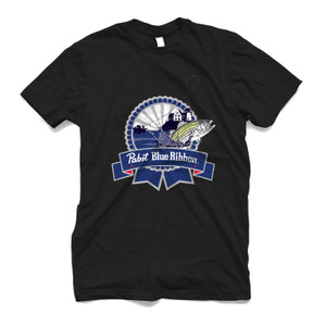 PABST BLUE RIBBON FISHING Men's T-Shirt PABST BLUE RIBBON FISHING Men's T-Shirt