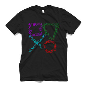 PLAYSTATION CONTRILLER BUTTONS Men's T-Shirt PLAYSTATION CONTRILLER BUTTONS Men's T-Shirt