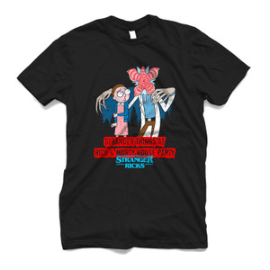 RICK AND MORTY STRANGER RICKS PARODY OF STRANGER THINGS SCHWIFTY Men's T-Shirt RICK AND MORTY STRANGER RICKS PARODY OF STRANGER THINGS SCHWIFTY Men's T-Shirt