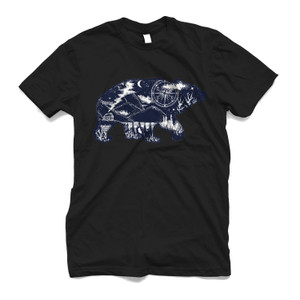 SIMPLE MOUNTAIN AND BEAR Men's T-Shirt SIMPLE MOUNTAIN AND BEAR Men's T-Shirt