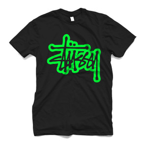 STUSSY 2 BLACK Men's T-Shirt STUSSY 2 BLACK Men's T-Shirt
