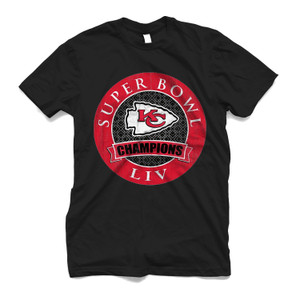SUPER BOWL LIV 54 CHAMPIONS KANSAS CITY Men's T-Shirt SUPER BOWL LIV 54 CHAMPIONS KANSAS CITY Men's T-Shirt