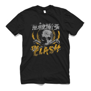THE CLASH JAPANESE TOUR SKULL Men's T-Shirt THE CLASH JAPANESE TOUR SKULL Men's T-Shirt