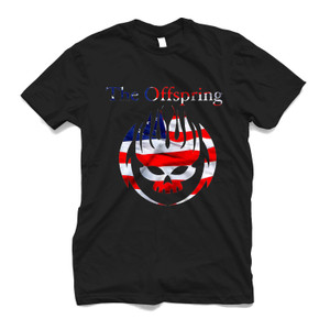 THE OFFSPRING US FLAG TOUR LOGO Men's T-Shirt THE OFFSPRING US FLAG TOUR LOGO Men's T-Shirt