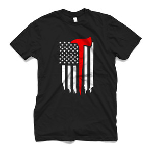 THIN RED LINE FLAG FIREFIGHTER FIRE DEPARTMENT Men's T-Shirt THIN RED LINE FLAG FIREFIGHTER FIRE DEPARTMENT Men's T-Shirt