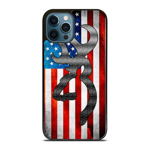 BROWNING CAMO AMERICAN FLAG iPhone 12 Pro Max Case BROWNING CAMO AMERICAN FLAG iPhone 12 Pro Max Case