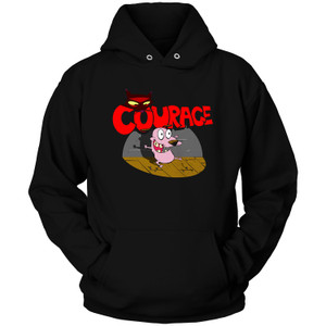 COURAGE THE COWARDLY DOG BLACK Hoodie