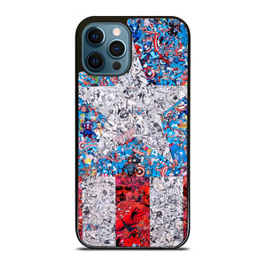 CAPTAIN AMERICA MARVEL COLLAGES iPhone 12 Pro Max Case