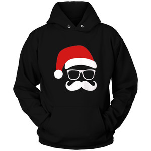 SANTA CLAUS HAT SUNGLASSES & MOUSTACHE Hoodie SANTA CLAUS HAT SUNGLASSES & MOUSTACHE Hoodie