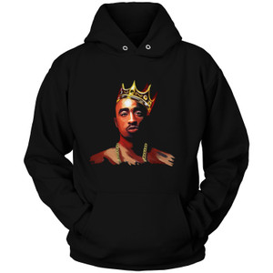 TUPAC SHAKUR WITH CROWN Hoodie TUPAC SHAKUR WITH CROWN Hoodie