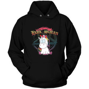 UNICORN HAIL SATAN DEATH METAL RAINBOW 2 Hoodie