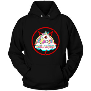 UNICORN HAIL SATAN DEATH METAL RAINBOW Hoodie UNICORN HAIL SATAN DEATH METAL RAINBOW Hoodie