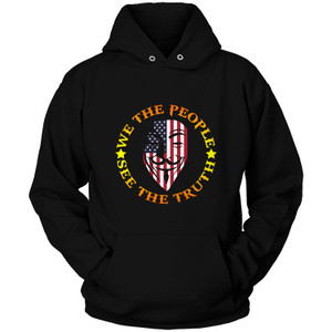 WE THE PEOPLE SEE THE TRUTH GUY FAWKES PATRIOTIC Hoodie